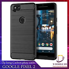 Ốp lưng cho Google Pixel 2 2 XL dẻo Cacbon phay xước chống sốc chống vân tay