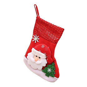 Non-woven Cloth Christmas Stockings Xmas Decor Pendant Gift Bag M