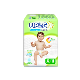Combo 10 gói Tã/ Bỉm Quần Em Bé Siêu Mỏng Up&Go Lõi Nén 2mm Siêu Mềm Mại, Siêu Khô Thoáng, Siêu Thấm Hút Size S/M/L/XL