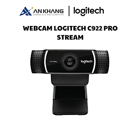 Mua Thiết bị truyền hình ảnh chất lượng cao (Webcam) Logitech C922 Full HD 1080p/30FPS - 720p/60FPS micro kép to rõ  tự động lấy nét và chỉnh sáng HD  phù hợp PC/ Laptop/ Mac - Hàng chính hãng