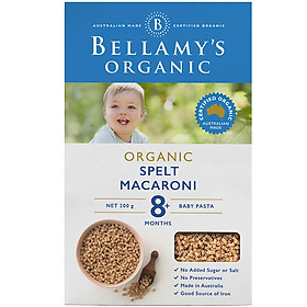 Nui Hữu Cơ Bellamy's Organic Lúa Mì hình ống 200g