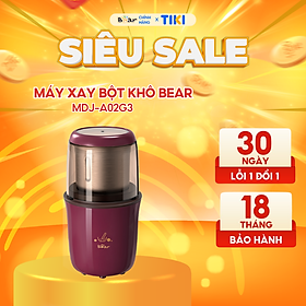 Máy Xay Bột Khô Đa Năng Bear Cà Phê, Hạt Tiêu, Ngũ Cốc Công Suất Lớn MDJ-A02G3 - Hàng Chính Hãng
