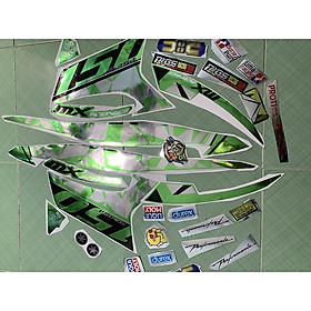 Tem exciter 150 Y15ZR xanh lá crom