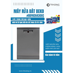 Mua Máy Rửa Chén Beko BDFN26430XC  14 bộ - Hàng chính hãng