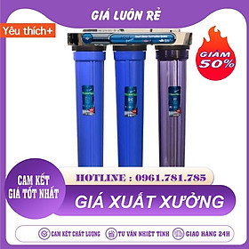 Mua Bộ 3 Cấp Lọc Thô 20 In Xử Lý Nước Đầu Nguồn Khử Cặn Bẩn  Mùi Hôi Tanh  Khử Mùi Clo Nước Máy