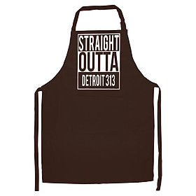 Tạp Dề Làm Bếp In Hình Straight Outta DETROIT 313