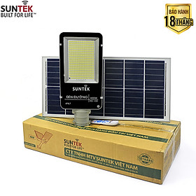 Đèn Đường Năng Lượng Mặt Trời SUNTEK Solar Street Light RD-400 400W - Sáng suốt đêm (12h liên tục) | Tự động Bật/Tắt | Điều khiển Từ xa | Chống Nước/Bụi/Va đập/Sét - Hàng Chính Hãng - Bảo hành 18 tháng