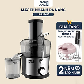 Máy ép trái cây rau củ LEBENLANG công suất cực mạnh 800W, dung tích lớn 1100ml, model LBEJ3468 - hàng chính hãng