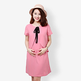Đầm bầu, váy bầu hồng cánh tiên thời trang