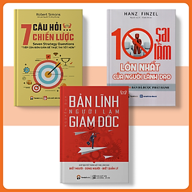 Hình ảnh Sách PANDABOOKS combo 3 cuốn 10 sai lầm lớn nhất của nhà lãnh đạo+ Bản lĩnh giám đốc +7 câu hỏi chiến lược