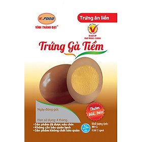 TRỨNG GÀ TIỀM V.food ( GÓI 2 QUẢ)