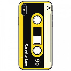 Ốp lưng dành cho iPhone X mẫu Cassette vàng