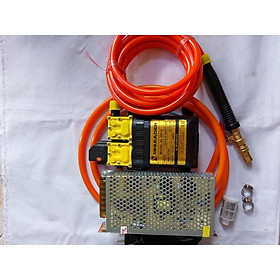 Mua Bộ xịt rửa xe. máy lanh. Bơm Đôi kèm Nguồn 12v-10a. 5m dây chịu lực. đầu xịt chỉnh tia. Giá Rẻ