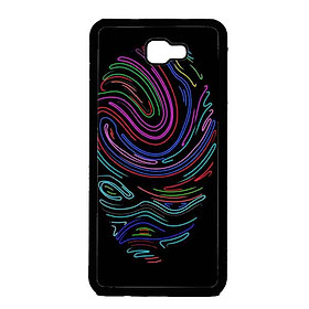 Ốp Lưng in cho Samsung J7 Prime Mẫu Vân Tay Neon - Hàng Chính Hãng