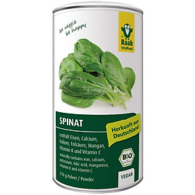 Bột cải bó xôi hữu cơ Raab Organic Spinach Powder 210g