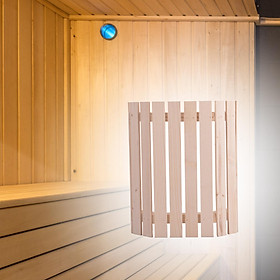 Wood Lamp Shade Rustic Wood Lampshade for Sauna Room Steam Room Decor