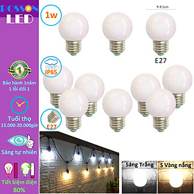 Mua 10 Bóng đèn Led 1w bup tròn đui E27 tiết kiệm điện thân kín chống nước mưa trang trí ngoài trời AC220V Posson LL-x1