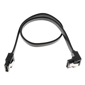 SATA III Cable (1 Pack)90 Degree plug 12 Inches 6.0 Gbps Data Cable with Locking