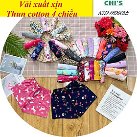 SET 10 QUẦN ĐÙI THUN COTTON NHIỀU HOẠ TIẾT CHO BÉ GÁI