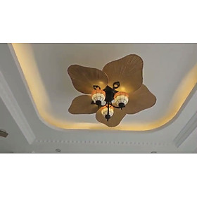 Mua Quạt trần cánh lá KLasse mẫu mới 52KSA 265 - hàng chính hãng - 5 chao đèn - có điều khiển từ xa - Động cơ DC tiết kiệm điện