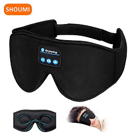 Tai nghe Shoumi Ngủ 3D BLUETOOTOT Headband Wireless Sleep Artifact Mitchable Music Mask Earbuds cho Side Sleeper Travel Color: 988-Black