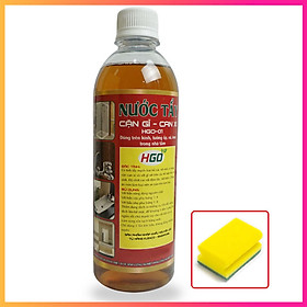 Nước Tẩy Cặn Canxi HGO-01 Trên Vách Kính, Vòi Rửa Inox, Bồn Rửa Sứ Trong Nhà Tắm Hiệu Quả, Chất Lượng, An Toàn - Chai 500ml