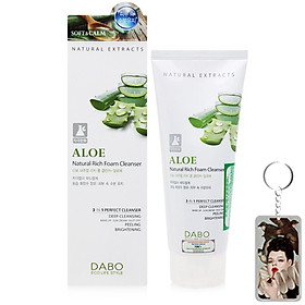 Sữa rửa mặt cân bằng độ ẩm Dabo 3 in1 Hàn Quốc 180ml + Móc khoá 