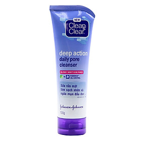 Sữa Rửa Mặt Làm Sạch Sâu Ngừa Mụn Đầu Đen Clean & Clear (100g) - 9203909222141