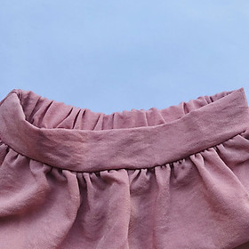 Quần  Váy Lưng Thun Cho Bé Gái Chất Đũi Xước Đẹp Mát Thấm Hút Mồ Hôi Size 10-35kg