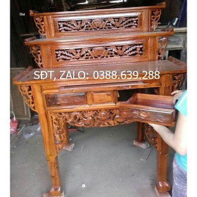 Bàn Thờ 3 Tầng gỗ Tràm Bông Vàng 100%