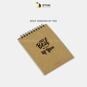 Sổ tay mini Typography tạo động lực - Gáy lò xo trên - 160 trang - STHM stationery