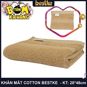 Khăn Mặt Cotton, Mềm Mại và Siêu Thấm Hút Nước KT 28cm*48cm Màu cafe sữa, towel, made in vietnam cotton towel