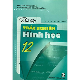 Hình ảnh Bài tập trắc nghiệm Hình Học lớp 12