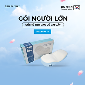 Gối ngủ ngon giảm đau vai gáy cổ người lớn - Sleep Therapy - Memory Foam