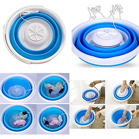 Portable Laundry Machine Ultrasonic Turbine Washer Machine USB Charging