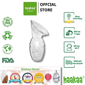 Cốc hứng hút sữa silicone Gen1 HaaKaa 100ml số 1 TG