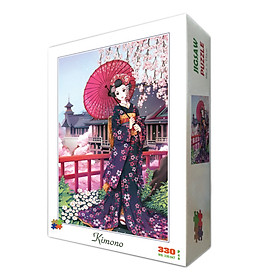 Hình ảnh Bộ tranh xếp hình jigsaw puzzle cao cấp 330 mảnh – Kimono