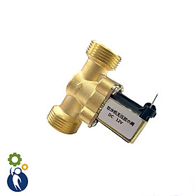 Mua Van Điện Từ 12V Phi 27 Không Áp Lực Nước Thường Đóng Thân Đồng