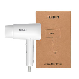 Máy sấy tóc mini ion âm TEKKIN TI-2315 2 chiều nóng lạnh 4 mức nhiệt 1800W - hàng nhập khẩu