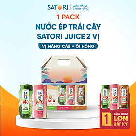 Pack nước ép trái cây Satori Juice vị ổi + mãng cầu 250ml