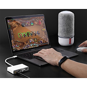Mua 40382 Hub Bộ Chia Cổng USB TypeC Sang LAN 10/100 + 3 USB 3.0 (4 In 1) | Tốc độ kết nối dữ liệu lên tới 10Gbps