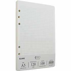 Sổ Binder File Caro nhựa kẹp còng 100 tờ A5 Klong 993 / 994 / ruột sổ 996 - Sổ bìa trong Kong MS994