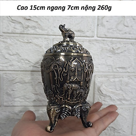 Mua Lọ tăm hoa cao bằng đồng kt 15x7cm