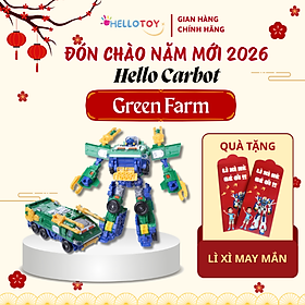 Đồ chơi robot biến hình Hello Carbot Greenfarm| Biến hình 2 trong 1 | Hàng chính hãng