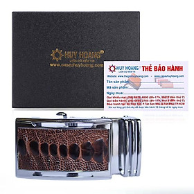 Mua Đầu khóa da đà điểu Huy Hoàng 4P đầu trắng màu nâu đỏ HT9412