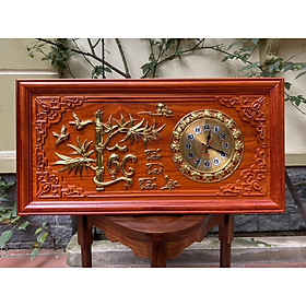 Mua Tranh đồng hồ gỗ hương