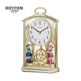Đồng hồ để bàn Nhật Bản Rhythm 4RP796WS18 Kt 14.0 x 22.8 x 8.3cm, 390g Vỏ nhựa.Dùng Pin.