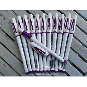 Hộp 12 cây bút gel mực tím chữ A  xịn xò phù hợp với học sinh tiểu học và mọi lứa tuổi