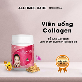 Thực phẩm bảo vệ sức khỏe hỗ trợ làm chậm quá trình lão hóa da ALLTIMES CARE PLATINUM COLLAGEN - Hộp 60 viên