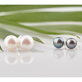 Set 2 bông tai ngọc trai 6.5li và 4.5li của thương hiệu Opal - T4